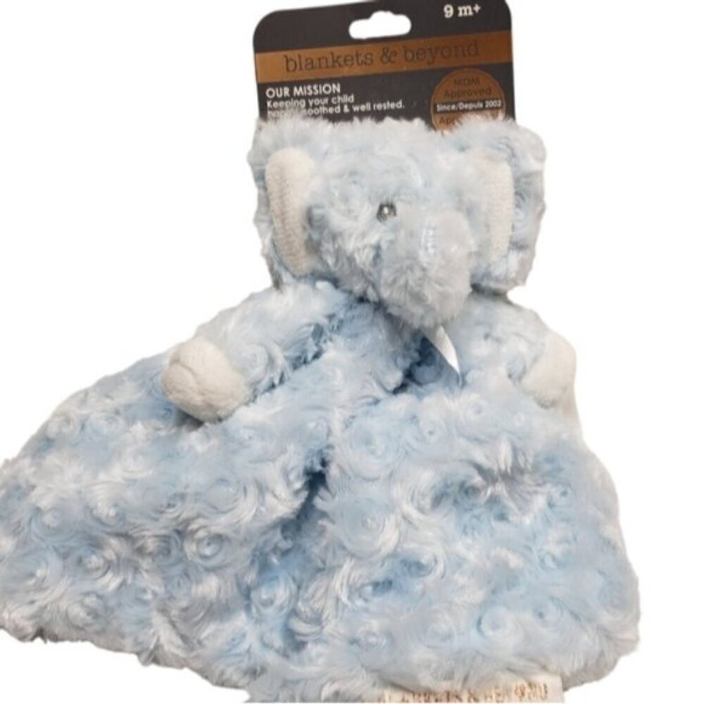 New Blankets & Beyond Elephant Soothing Security Stuffy  Nunu Blue Ages …